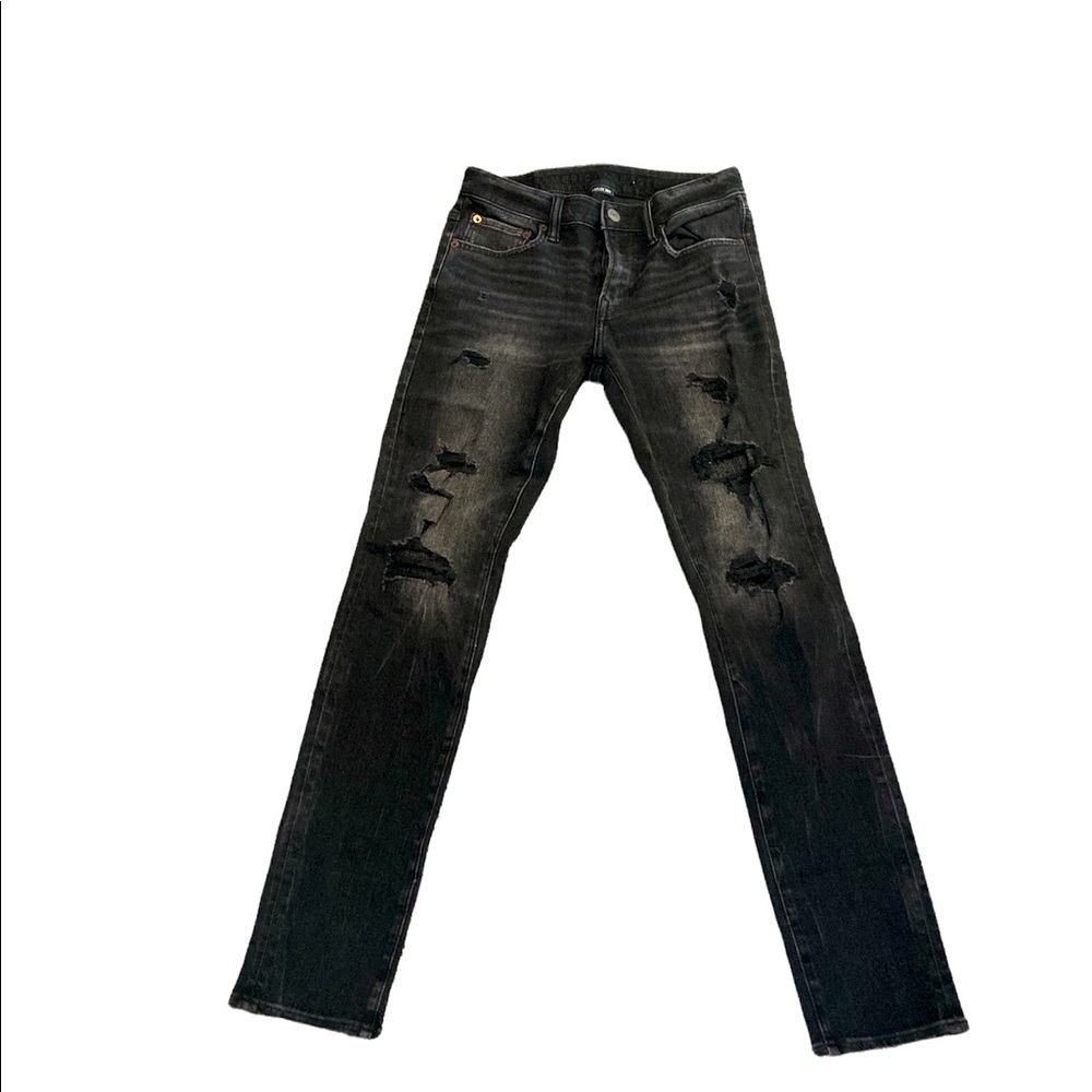 Never worn AE Airflex patched stretch/patches denim jeans
